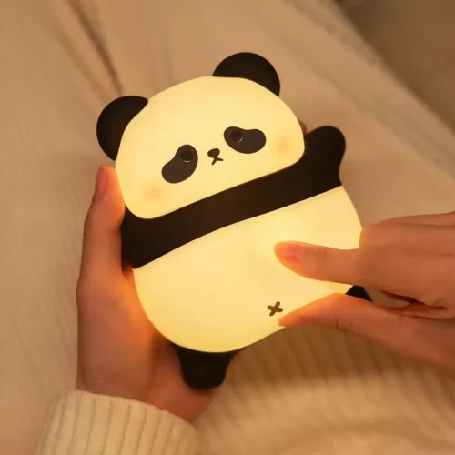 Lampka nocna Śpiący Panda Art Deco dotykowy - obrazek 6