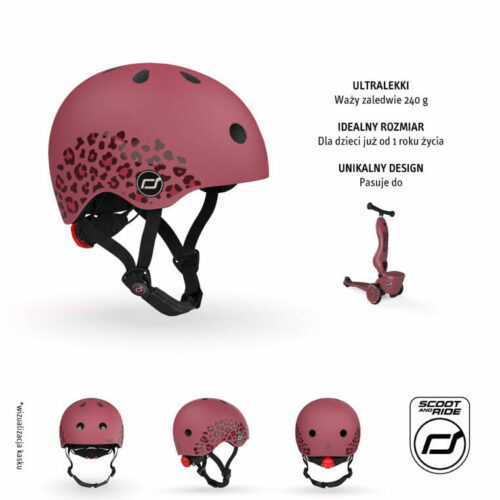 SCOOTANDRIDE Kask XXS-S dla dzieci 1-5 lat Wildcat - obrazek 2