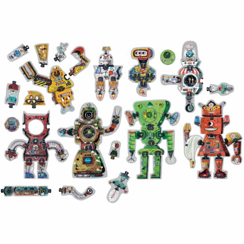 Puzzle kreatywne Roboty - obrazek 2